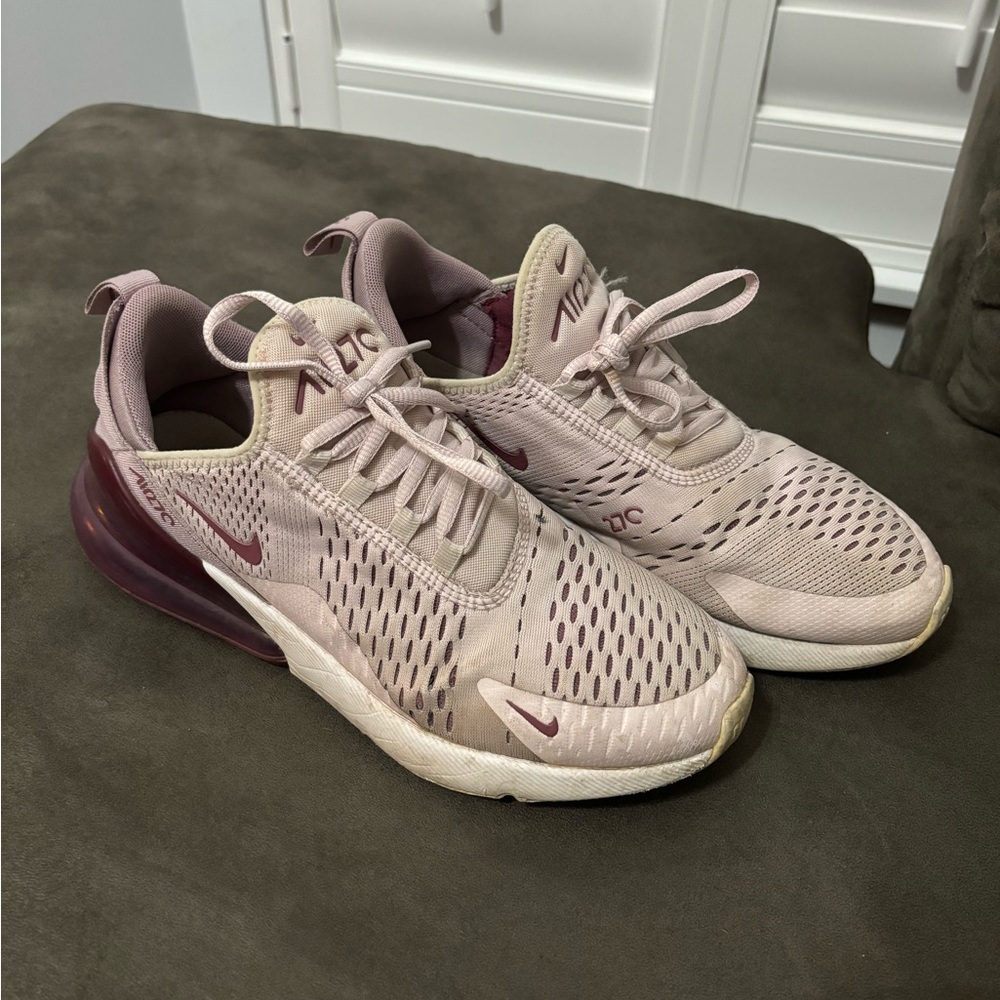 Nike Women's Air Max 270 in Pink and Cream